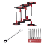 PRECISION PSTK-03-001 – Kit de Herramientas / Montaje Solar / 3 Piezas / Llave 1/2" con Matraca / 7 Puntas Hexagonales / 7 Llaves Hexagonales Tipo L