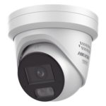 HIKVISION DS-2CD2347G3-LIS2UY/SRB – Turret IP / 4 Megapixel / Lente 2.8 mm / 98.4 pies IR + Luz Blanca / Audio Bidireccional / IP67 NEMA 4X / WDR 130 dB / AcuSense 3.0 / Estrobo Azul y Rojo