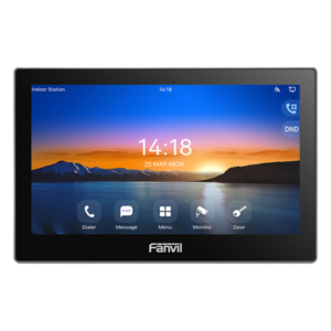 FANVIL I504W – Monitor IP/SIP para Interior / Pantalla Táctil 7 Pulgadas / Video HD 1080p H.264 / Wi-Fi y Ethernet 10/100 Mbps / Control de Acceso Remoto
