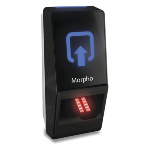 IDEMIA (MORPHO) 293-673-665 – Lector de huella biométrico / PoE / IP65 / Sensor FBI PIV-IQS / PROX HID integrado / 10,000 usuarios / 1:10,000 en 1 segundo