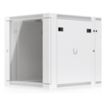 UBIQUITI UACC-RACK-12U-WALL-SW-G – Gabinete Rack de Pared / 12U / 600 x 703 mm (23.6 x 27.7") / Puerta Frontal Vidrio Templado / Puerta Trasera Abatible / Paneles Laterales con Llave