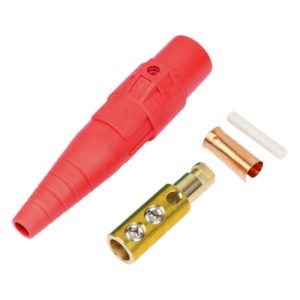 EPCOM PROAUDIO EP-CAMLOCK-400A-M-RED – Conector Camlock Macho / 400 Amperes / 600V AC / Sección Cable 50-95 mm² / Compresión por Abrazadera / Plástico Ingeniería / Rojo