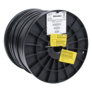 CONDUMEX 66-44-64/1000 – Bobina Cat5e UTP / 305m (1000 pies) / Gel para Exterior / 24 AWG / Negro / -20°C a 75°C