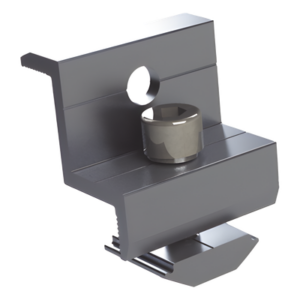 EPCOM POWERLINE EPLECN230/35 – Sujetador final para paneles solares / 30 mm y 35 mm / Riel 5 y 8 / Aluminio anodizado