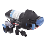 JABSCO 31295-3512-3A – Bomba de Agua a Presión / 12 Vcd / Caudal 7 L/min (1.5 GPM) / Presión 2-35 psi / Autocebante 1.8 m (5.9 ft) / Sin Tanque Acumulador