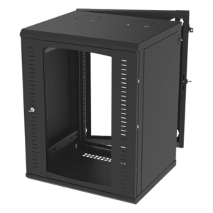 LINKEDPRO BY EPCOM SR-1916-GAP-V4 – Gabinete de Pared Abatible / Rack 19" 16U / Cristal Templado / Carga 70 kg / Ventilación Opcional