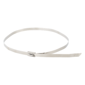 SYSCOM TOWERS ST-CT360 – Cincho de Acero Inoxidable / 4.6 mm x 360 mm (1.18 ft) / 60 kg Tracción / 10 piezas / -40°C a +85°C
