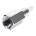 RF INDUSTRIES,LTD RFE-6000-C – Conector Coaxial FME Macho / Anillo Plegable / Cable RG-58/U / Cuerpo Níquel / Contacto Oro / Aislante Teflón