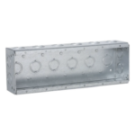 RACO HUB-960 – Caja Multigang de Acero / 6 Posiciones / Profundidad 2.5 in / 28 Entradas 1/2"-3/4" / Capacidad 95.3 cu. in / UL Listed