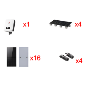 AFORE HNS10000TLKIT1 – Kit Solar Interconexión / 10 kW / 220 Vca / 16 Paneles 645 W / Montaje 4 Módulos / Wi-Fi
