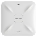 RUIJIE RG-RAP2260(G) – Punto de Acceso Mesh Wi-Fi 6 / 1.7 Gbps / 512 Usuarios / Doble Banda 2.4 y 5 GHz / MU-MIMO 2x2 / Instalación Techo o Pared