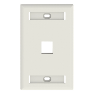 PANDUIT NK1FWHY – Placa de Pared Vertical / 1 Puerto Keystone / 69.8 x 114.3 mm / 2.75 x 4.5 pulg. / Montaje Vertical
