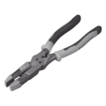 KLEIN TOOLS J215-8CR – Pinza Híbrida / 3 en 1 Cortar-Pelar-Ponchar / 8" (20.3 cm) / Cable Sólido 10-14 AWG / Cable Trenzado 12-16 AWG / Pernos 6-32 y 8-32