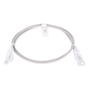 LINKEDPRO BY EPCOM LP-UT6-100-GY28 – Cable de Parcheo Slim UTP Cat6 / 1 Metro (3.28 Pies) / 28 AWG / RJ45 Chapado en Oro / 10 Gbps