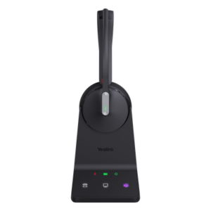 YEALINK WH64-DUAL-TEAMS – Auricular Inalámbrico Empresarial / DECT y Bluetooth 5.2 Simultáneos / 32 Horas de Conversación / Cancelación Activa de Ruido / Triple Conexión / Acoustic Shield 2.0