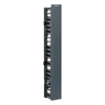 PANDUIT WMPVF45E – Organizador de Cable Vertical / 45 Espacios de Rack / 6.9 pies de Alto / 131 Cables CAT6 / Frontal Sencillo / ABS Negro