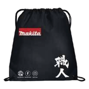 MAKITA MORRALMKT – Morral Ecológico / 35 x 46 cm (13.8 x 18.1 in) / Material 100% Reciclable / Bolsillo Frontal / Superficie Personalizable