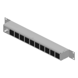 LINKEDPRO HTCM-1U-10CW – PDU Horizontal / 10 Tomas NEMA 5-15R / Rack 19 in 1UR / 120Vca 15A / Reestablecedor 15A / Cable 2.5 m (8.2 ft) / Acero Rolado en Frío