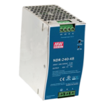 MEANWELL NDR24048 – Fuente de Poder Industrial / 240W / 48Vcc / 5A / Riel DIN / Entrada Universal 90-264Vca