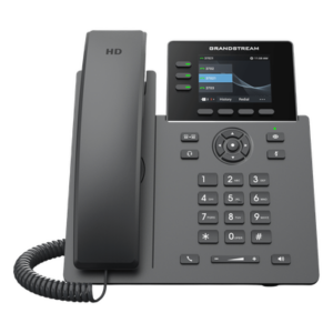 GRANDSTREAM GRP2611G – Teléfono IP / 3 Líneas SIP / 12 Botones Virtuales Programables / Pantalla LCD 2.8 Pulgadas / Puertos Gigabit con PoE / Audio HD