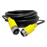 EPCOM XMREXT7MV2 – Cable Extensor para Videovigilancia Móvil / 7 m (23 ft) / Conector Aviación / Video Audio Voltaje / Analógico y AHD / 5.5 mm