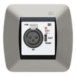 EGI AUDIO SOLUTIONS 1105.10 – Base de Entrada Microfónica XLR Preamplificada / Compresor de Voz Integrado / Compatible con Micrófonos Dinámicos y Electret / Alimentación 15 VCC / Salida +3 VAC