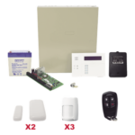 HONEYWELL HOME RESIDEO VISTA48PLUSMINI/6160RF – Kit de Alarma Inalámbrica / Panel 48 Zonas / 40 Inalámbricas y 8 Cableadas / Teclado 6160RF / Contactos Magnéticos Ultradelgados / 3 Detectores PIR / Control Remoto