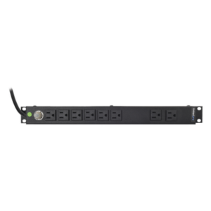 LINKEDPRO BY EPCOM HTCM-1U – PDU Horizontal / 8 Contactos NEMA 5-15R / 120Vca / 15A / Rack 19" 1U / Cable 2.5 m (8.2 ft)