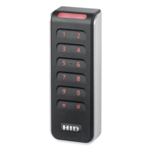 HID R20KST – Lector de Control de Acceso con Teclado Capacitivo / Multitecnología SEOS / Salida Wiegand y OSDP / 12 VCC / 1.78 x 4.79 x 0.85 pulgadas
