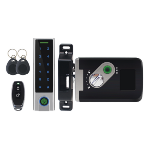 ACCESSPRO ACCESS7-X – Kit de Cerradura Inteligente Inalámbrica / Teclado Metálico IP65 / 900 Usuarios Tarjeta/PIN / 100 Huellas / Alcance 30 m (98.4 ft) / 433 MHz
