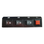 EPCOM INDUSTRIAL SIGNALING XDKQH01 – Switch de Control / 4 Interruptores / 12 VCC / 15 A / 104x55x33 mm / 4.09x2.17x1.30 in