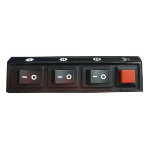 EPCOM INDUSTRIAL SIGNALING XDKQH01 – Switch de Control / 4 Interruptores / 12 VCC / 15 A / 104x55x33 mm / 4.09x2.17x1.30 in