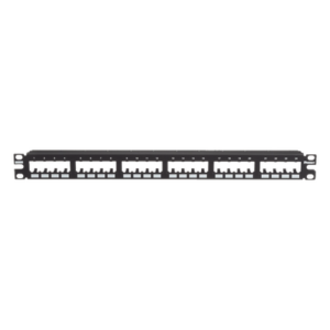 PANDUIT CPP24FMWBLY – Panel de Parcheo Modular / 24 Puertos / 1UR / Montaje al Ras / 19" o 23" / Sin Blindaje / CRS y ABS