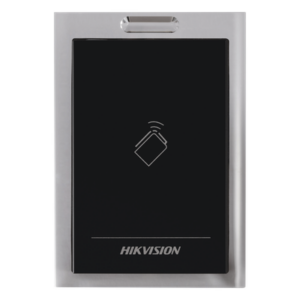 HIKVISION DS-K1101M – Lector de Tarjetas MIFARE / Frecuencia 13.56 MHz / Protocolo Wiegand W26/W34 / RS-485 / IP64 / Montaje en Pared