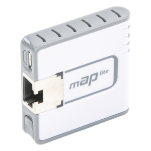 MIKROTIK RBMAPL-2ND – Mini Access Point / 1 Puerto Fast Ethernet / Wi-Fi 2.4GHz 802.11b/g/n / 650 MHz / 64 MB RAM / PoE 3.5W / 48x49x11 mm