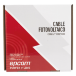 EPCOM POWERLINE CBL-UT-10R/100 – Cable Fotovoltaico / 6 mm² (10 AWG) / 1000/2000 V / Rango -40°C a 120°C / Rollo 100 m / UL 4703 y TUV