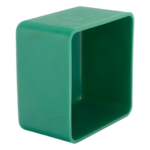 ANCLO ANC-HS02 – Remate Cuadrado para Unicanal / 4x4 pulgadas (10x10 cm) / PVC No Metálico / Verde Oscuro / Sellado Sólido