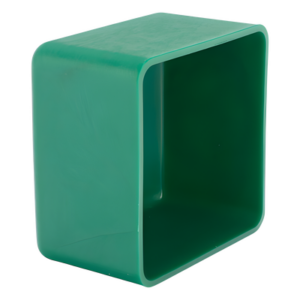ANCLO ANC-HS02 – Remate Cuadrado para Unicanal / 4x4 pulgadas (10x10 cm) / PVC No Metálico / Verde Oscuro / Sellado Sólido