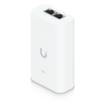 UBIQUITI U-POE++ – Inyector PoE++ / 48V DC @ 1.25A / Hasta 60W / Gigabit LAN / 4 Pares de Alimentación / LED de Estado