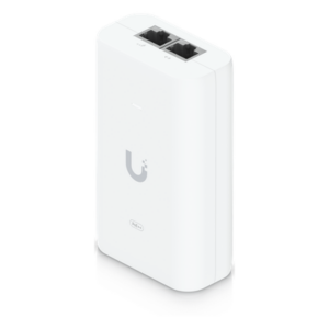 UBIQUITI U-POE++ – Inyector PoE++ / 48V DC @ 1.25A / Hasta 60W / Gigabit LAN / 4 Pares de Alimentación / LED de Estado