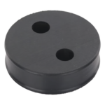 SYSCOM TOWERS CI212 – Inserto de Caucho / 2 Orificios 1/2 in / Diámetro 85 mm (3.34 in) / Grosor 25.4 mm (1 in) / EPDM / Hermético