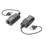 EPCOM TITANIUM TT-USB-100 – Extensor USB / USB 2.0 / Hasta 50 m (164 ft) / UTP Cat 5/5e/6 / Plug & Play / Sin Alimentación Externa