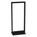 LINKEDPRO BY EPCOM EI-RL-5524-DR – Rack de 2 Postes / 24 Unidades / 19" EIA-310D / Carga 460 kg / Base L para Piso / Acero Cal. 11 y 14