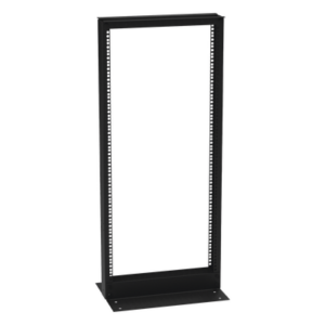LINKEDPRO BY EPCOM EI-RL-5524-DR – Rack de 2 Postes / 24 Unidades / 19" EIA-310D / Carga 460 kg / Base L para Piso / Acero Cal. 11 y 14