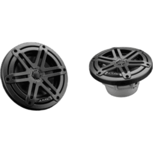 JL AUDIO 10-03061-00 – Bocinas Náuticas JL Audio M3 / 6.5" Coaxiales / 60 W RMS / Tweeter Cúpula Seda 19 mm / LED RGB / Rejilla Deportiva Gris / Marino
