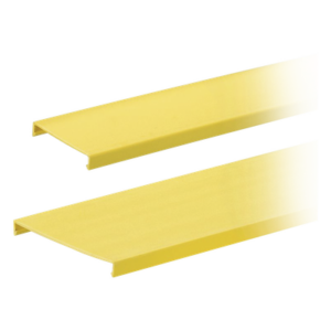 PANDUIT C4YL6 – Tapa para Canaleta Ranurada / 4 in Ancho / 1828.8 mm (6 ft) Largo / PVC Sin Plomo / UL94 V-0 / Amarillo