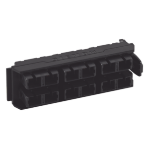 SIEMON LVA12-SCB-BM-A – Placa Acopladora LightVerse, 6 Conectores Dúplex SC, Acepta hasta 12 Hilos de Fibra Monomodo o Multimodo (No Shuttered)