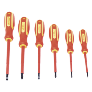 PRECISION PST-H020-01 – Juego de desarmadores aislados / 1000V / IEC 60900 / 6 piezas / Bicolor