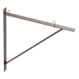 HOFFMAN LTSB151824BLK – Kit de Soporte Triangular a Pared / Para Escalerillas de 15, 18 y 24 in (381, 457 y 610 mm) / Acero al Carbono Suave / Acabado en Polvo RAL 9005 / Incluye J-Bolt Kit / Espesor 5 mm