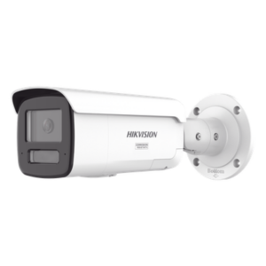 HIKVISION DS-2CD2T47G3-LIS2UY/SL – Bala IP / 4 MP / Lente 4 mm / 60 m IR + Luz Blanca / IP67 NEMA 4X / WDR 130 dB / Audio 2 Vías / 195 pies IR